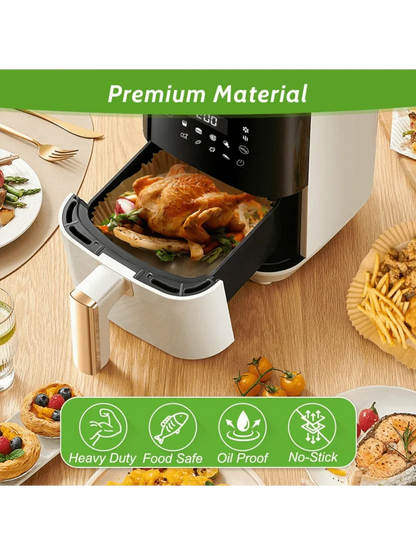 9 inch Air Fryer Paper Liners, Disposable Sheets