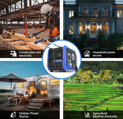 Portable 5000W Electric Start Inverter Generator