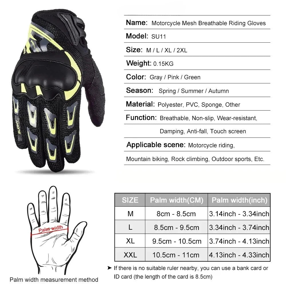 Motorcycle Gloves Summer Mesh Breathable  Gloves