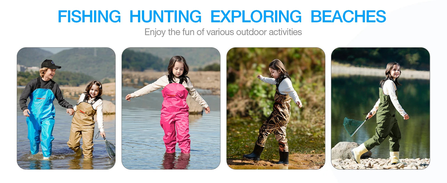 Waterproof Youth Chest Waders for Kids