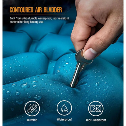 Inflatable Sleng Pad and Zip-Up Blanket