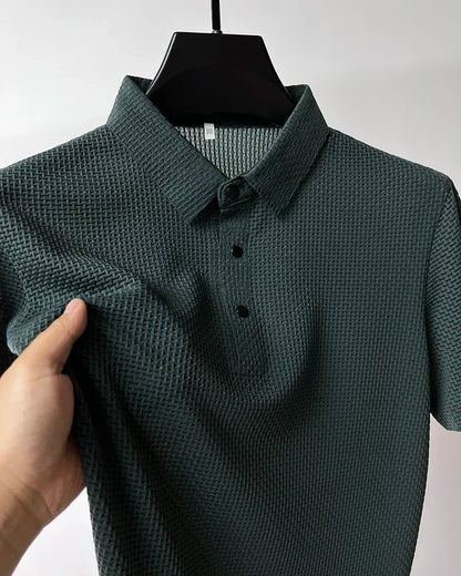 Men's Ultra Stretch Loose Fit Polo Shirts Breathable