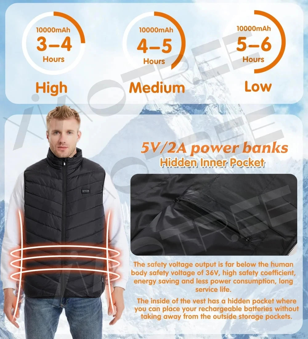 Heated Winter Womens /Men Electric Coats and Vests