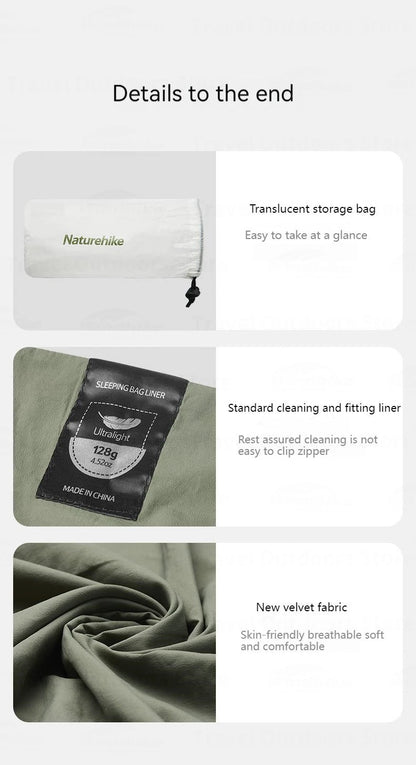 3-Seasons Ultralight Sleeping Bag Liner