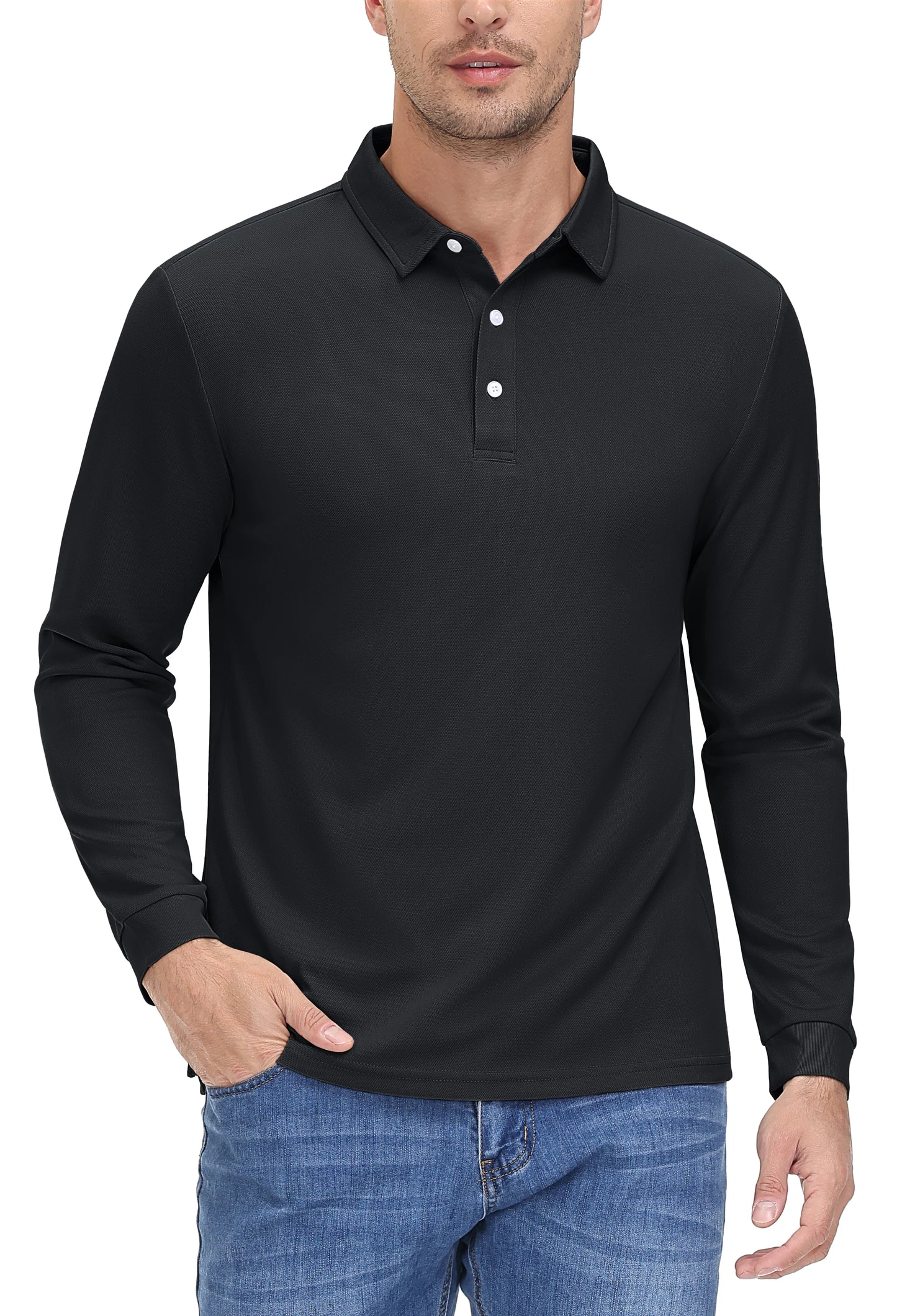 Mens Golf Polos Quick Dry Breathable T-shirt