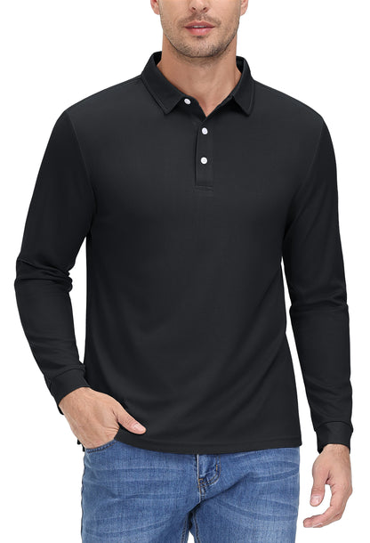 Mens Golf Polos Quick Dry Breathable T-shirt