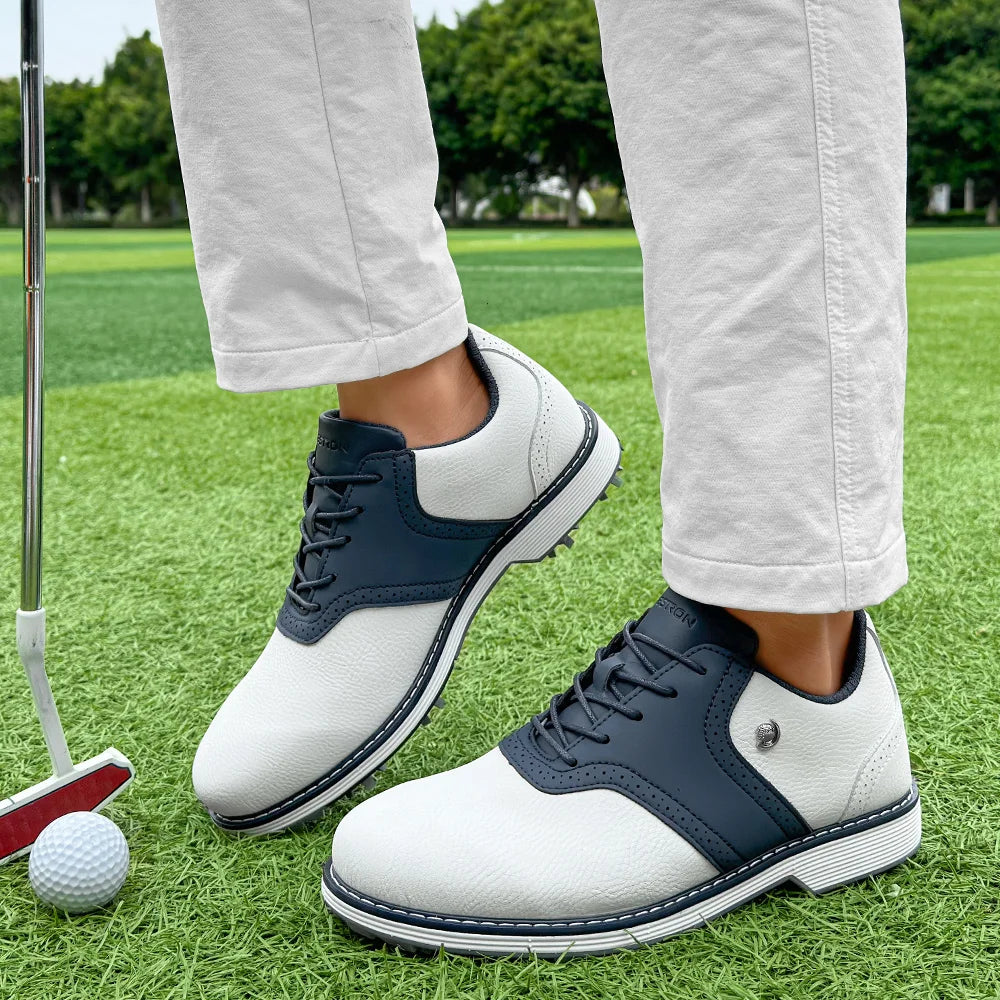 Golf Spiked Sneakers Walking Footwears for Golfers