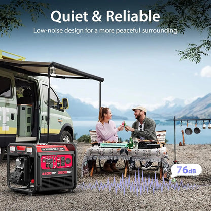 Portable 4400W Gas Powered Portable Inverter Generator