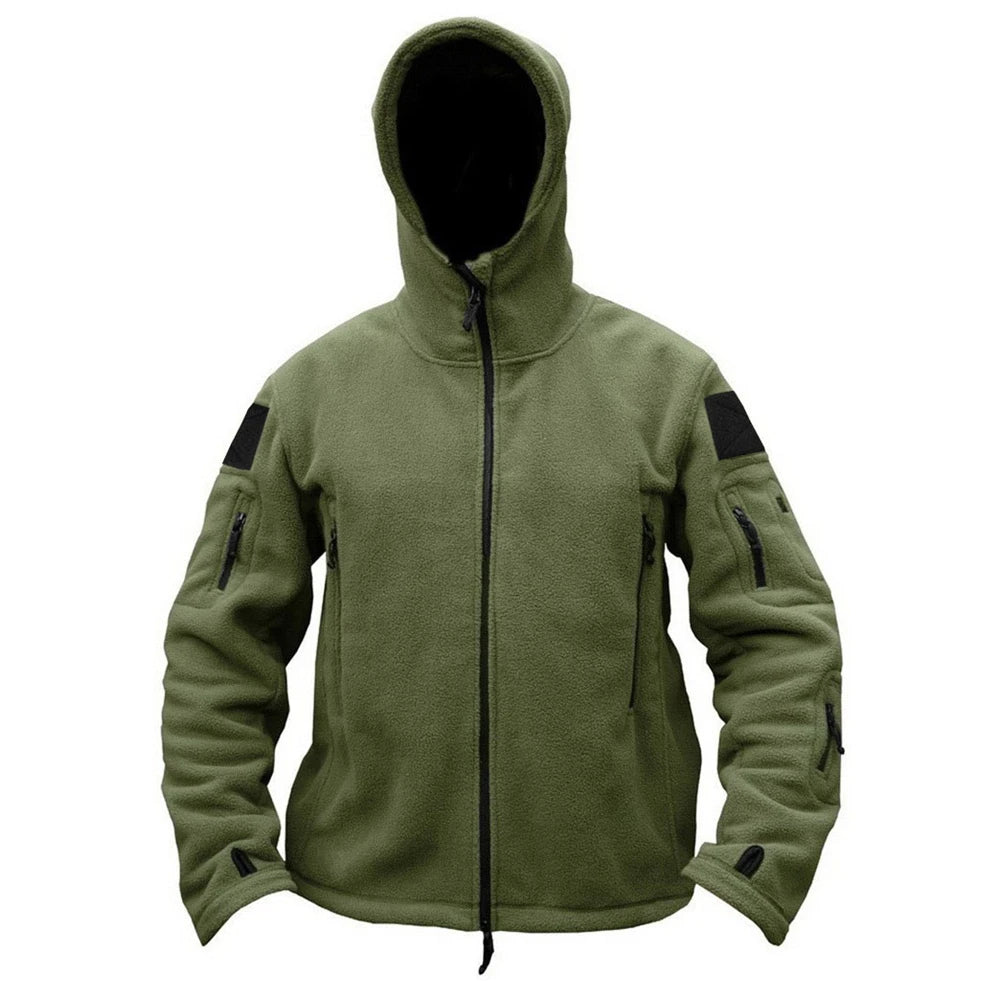 Military Winter Thermal Fleece Tactical Hooded Coat