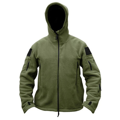Military Winter Thermal Fleece Tactical Hooded Coat