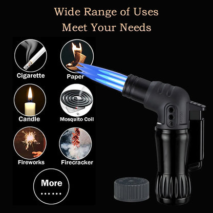 Windproof 2pcs/Set Triple Jet Flame Torch Lighter