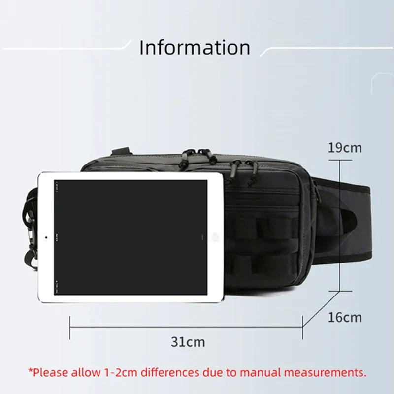 Male Hiking Crossbody Fishing Rod & Lure bag.