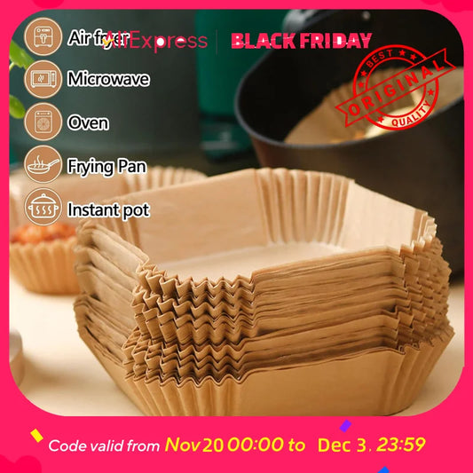 9 inch Air Fryer Paper Liners, Disposable Sheets