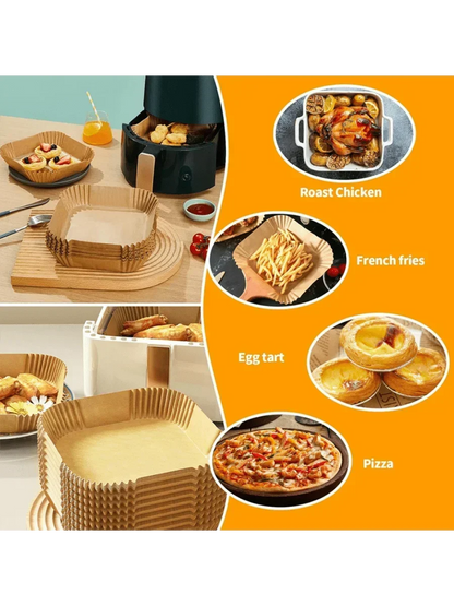 9 inch Air Fryer Paper Liners, Disposable Sheets