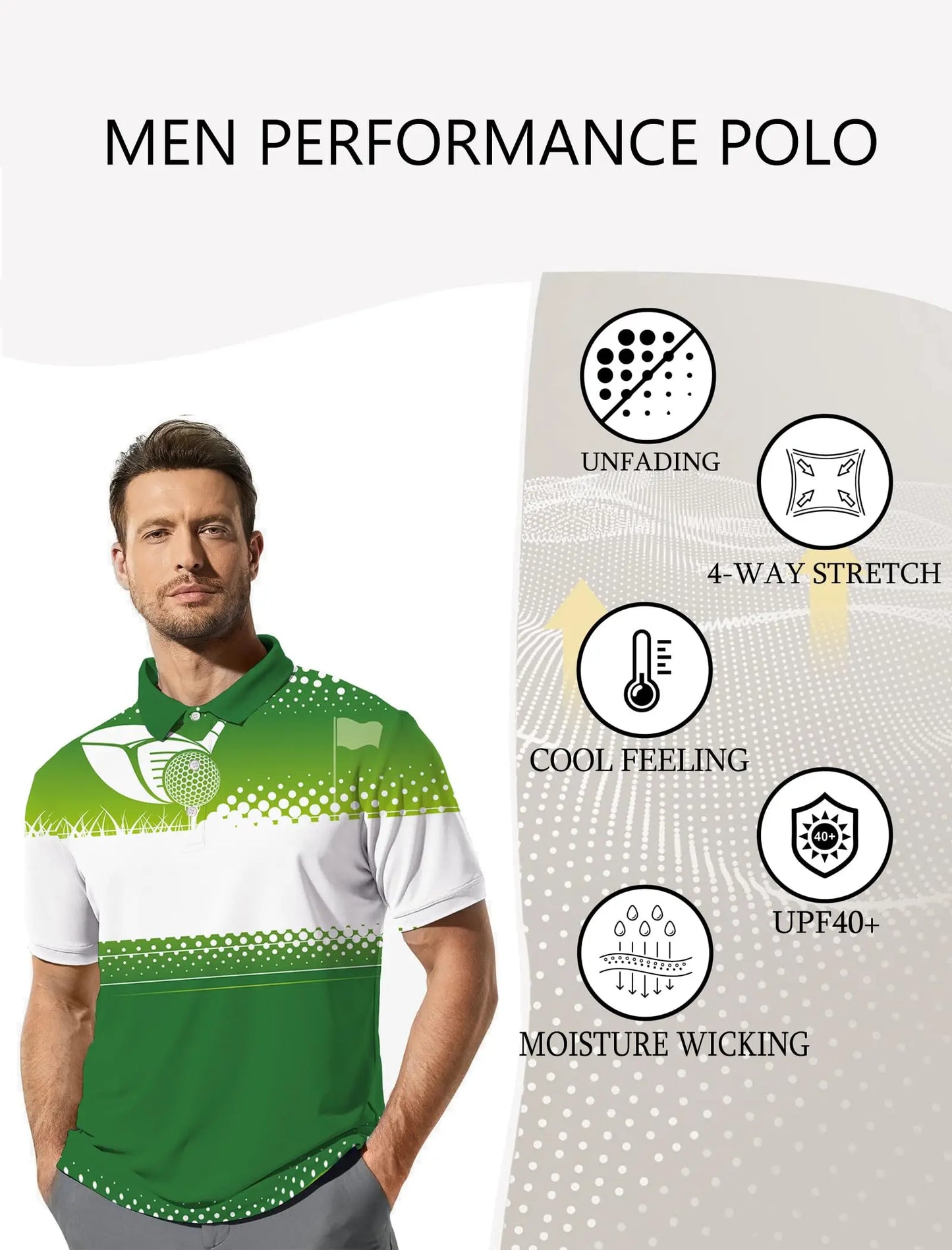 Men's Golf Shirt Hawaii Golf Polo Shirt