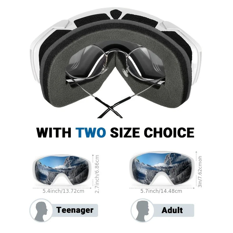 Outdoor Master Ski and Snowboard Goggles OTG Anti-Fog