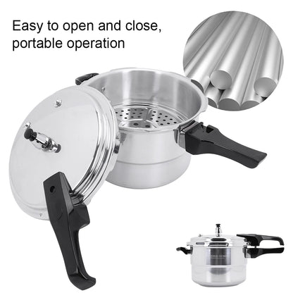 Aluminum Pressure Cooker with Steaming Plate