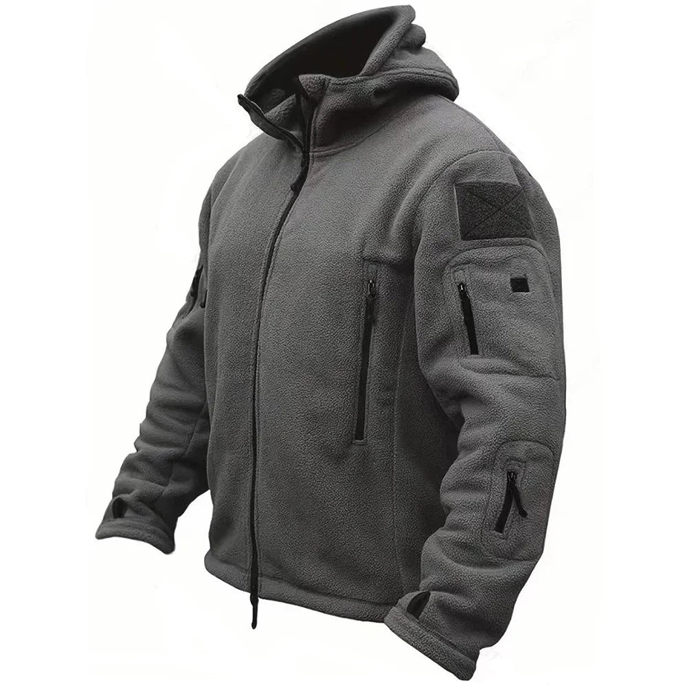 Military Winter Thermal Fleece Tactical Hooded Coat