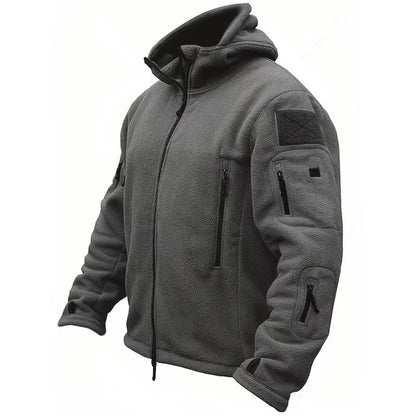 Military Winter Thermal Fleece Tactical Hooded Coat