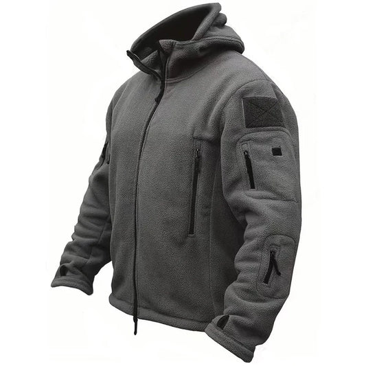 Military Winter Thermal Fleece Tactical Hooded Coat
