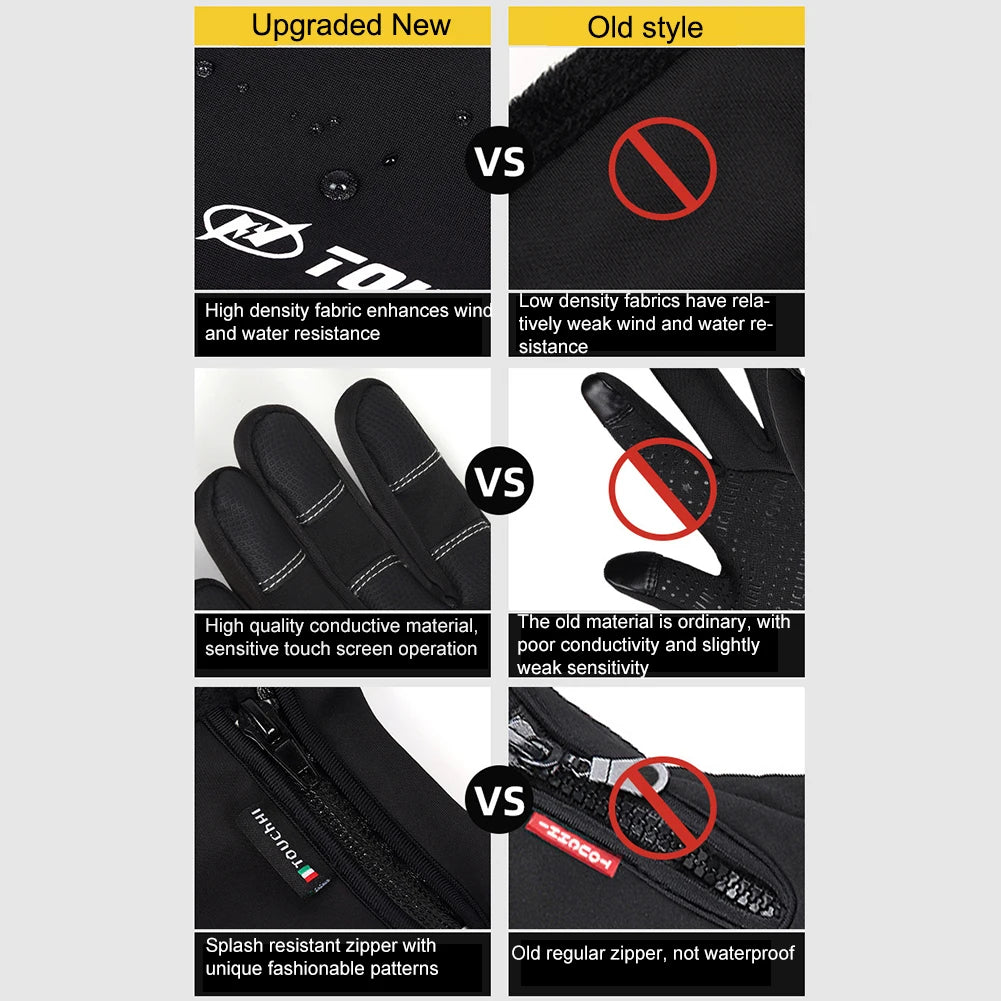 Electric Winter Outdoor Cycling, Running  Nonslip Motorcycle Gloves