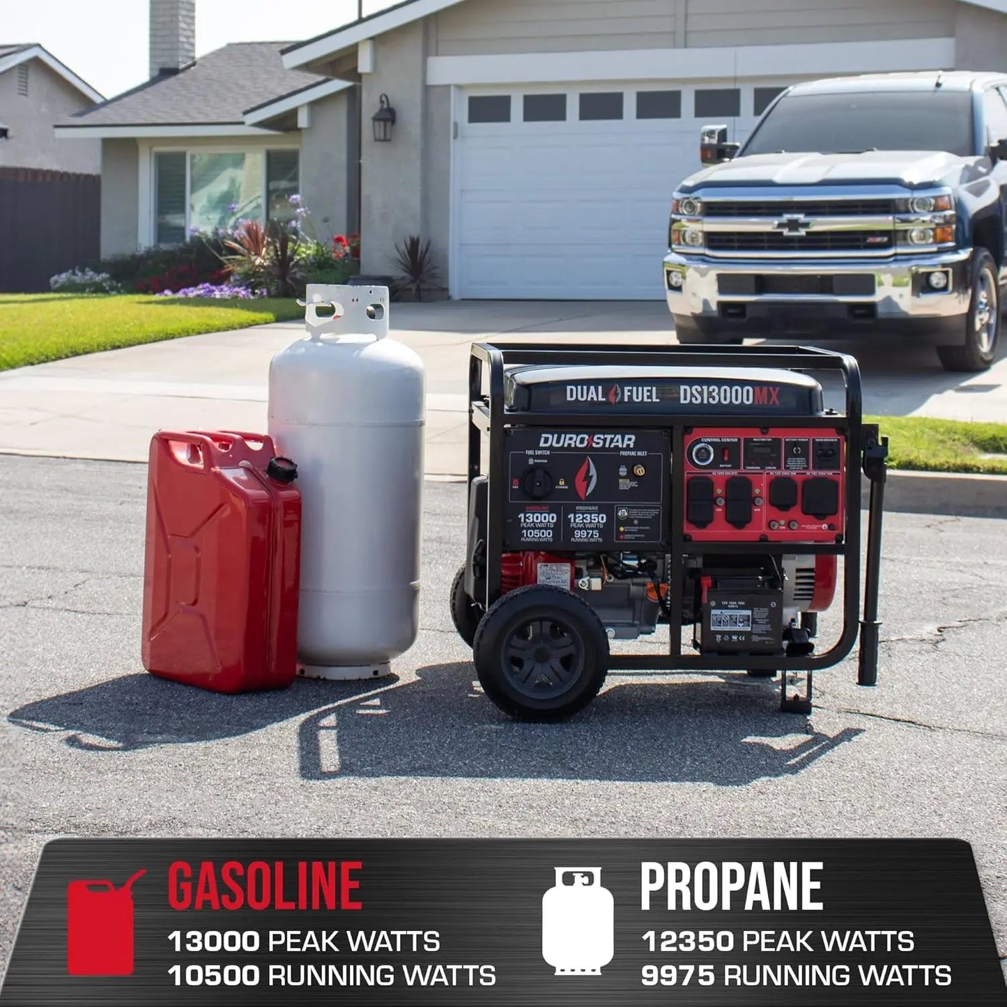 DS13000MX Dual Fuel Portable Generator