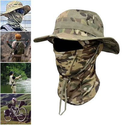 Boonie Wide Brim Sun Hat with Mask