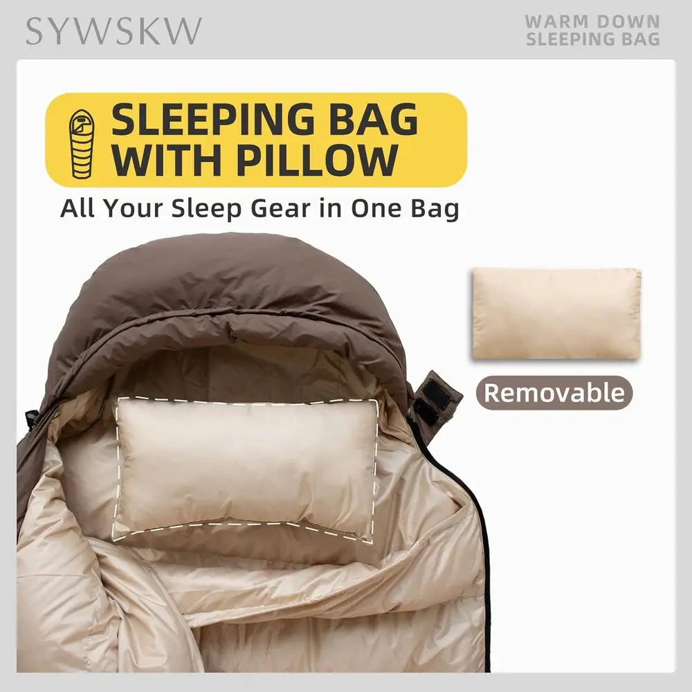 Ultralight Backpacking Adult Down Sleeping Bag