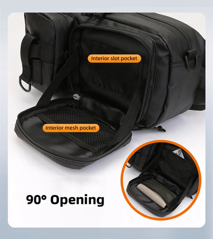Male Hiking Crossbody Fishing Rod & Lure bag.