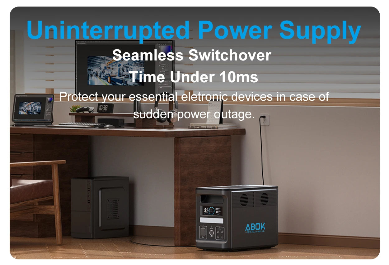 Portable Power Station 2000W  Solar Generator