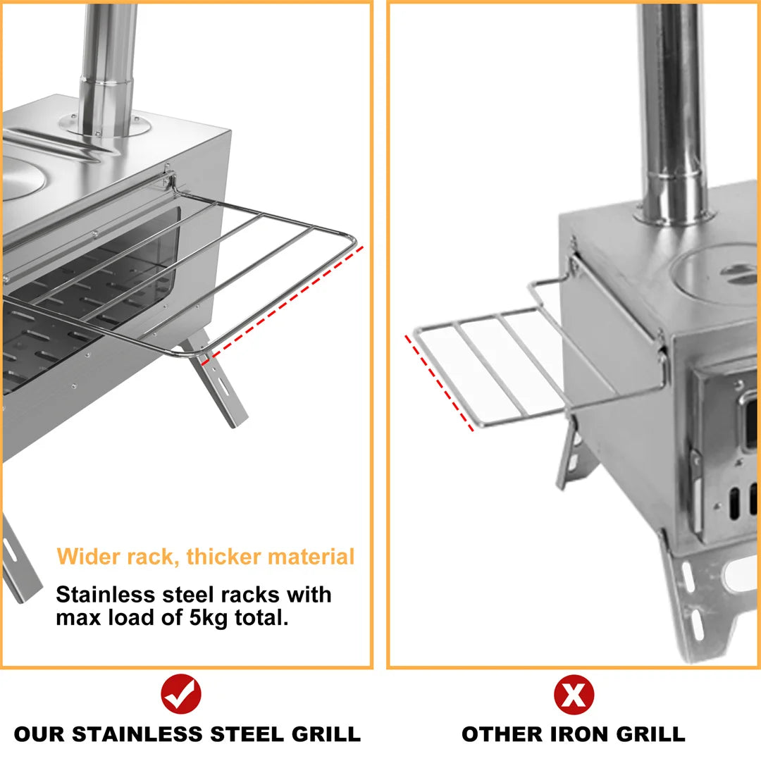 Hot Tent Portable Wood Burning Stove
