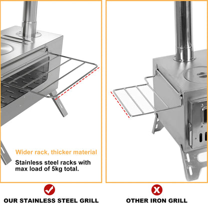 Hot Tent Portable Wood Burning Stove