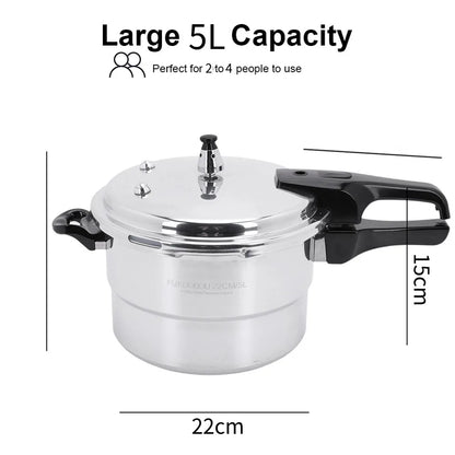Aluminum Pressure Cooker with Steaming Plate
