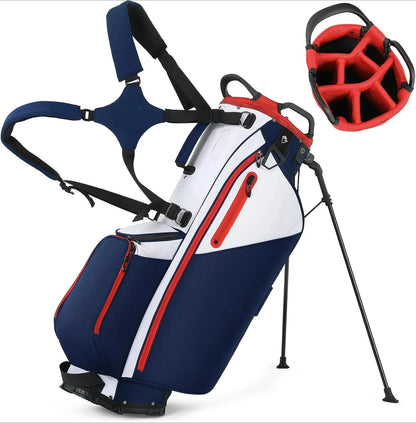 Lightweight Golf Bags with 7 Way Full-Length Dividers,
