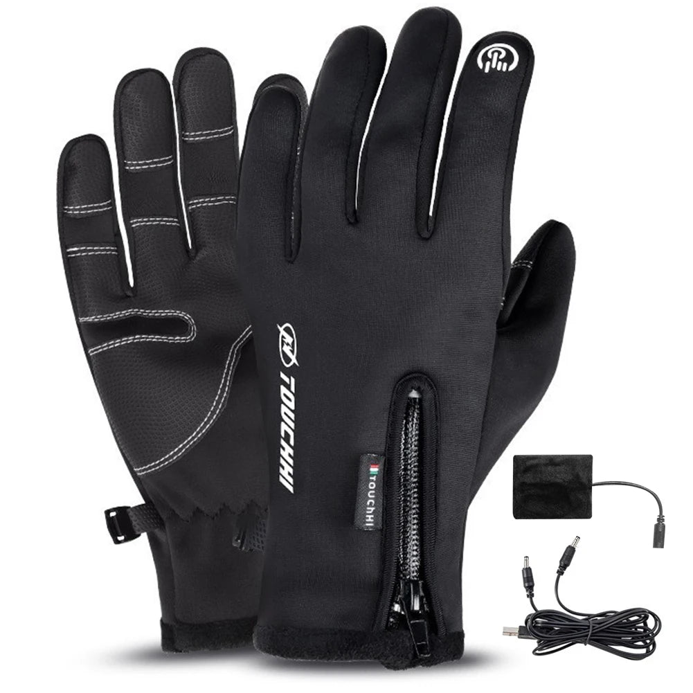 Electric Winter Outdoor Cycling, Running  Nonslip Motorcycle Gloves