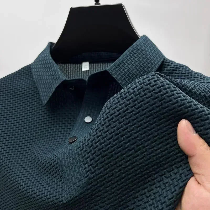 Men's Ultra Stretch Loose Fit Polo Shirts Breathable