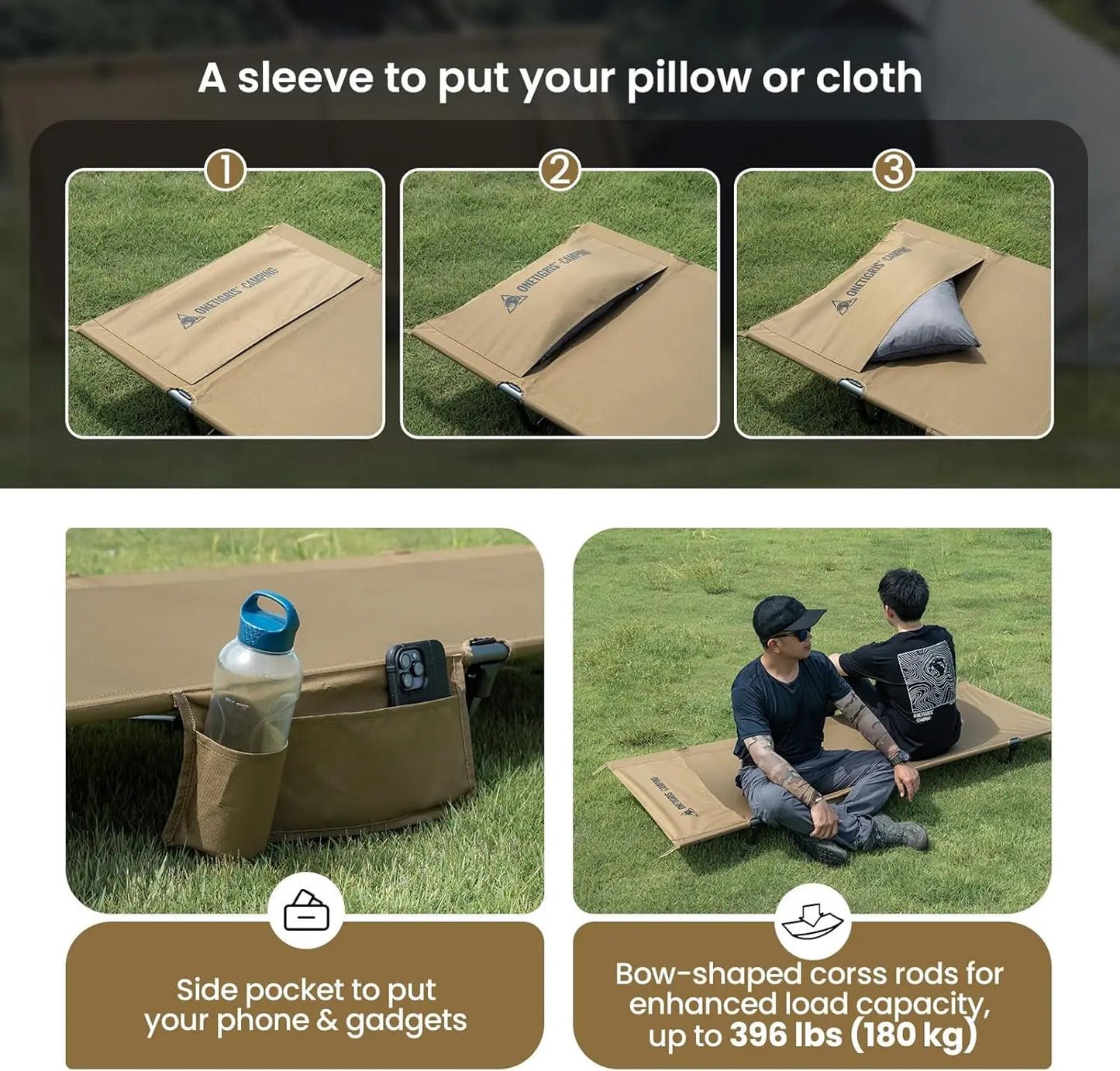 Strong Lightweight Folding Camping Cot
