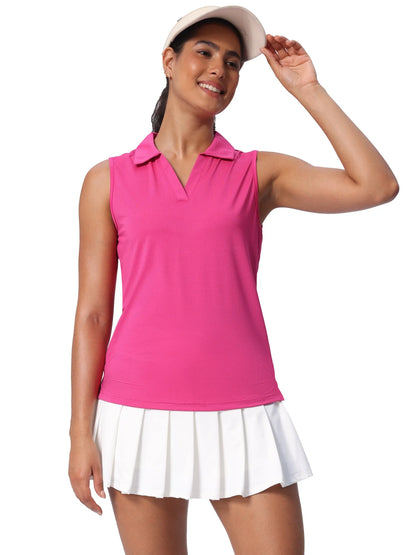 Women's Sleeveless Quick dry Golf Shirts