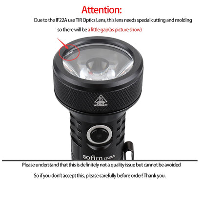 Rechargeable 2100lm LED Long Range Flashlight