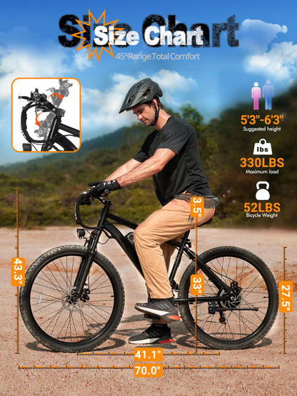 M200, 27.5" Electric Mountain Bicycle  –