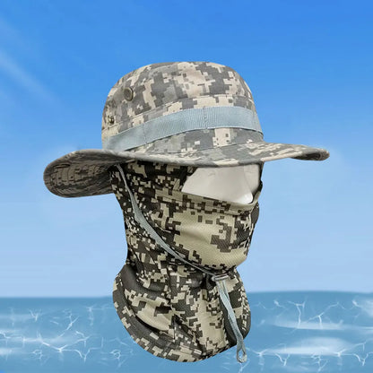 Boonie Wide Brim Sun Hat with Mask