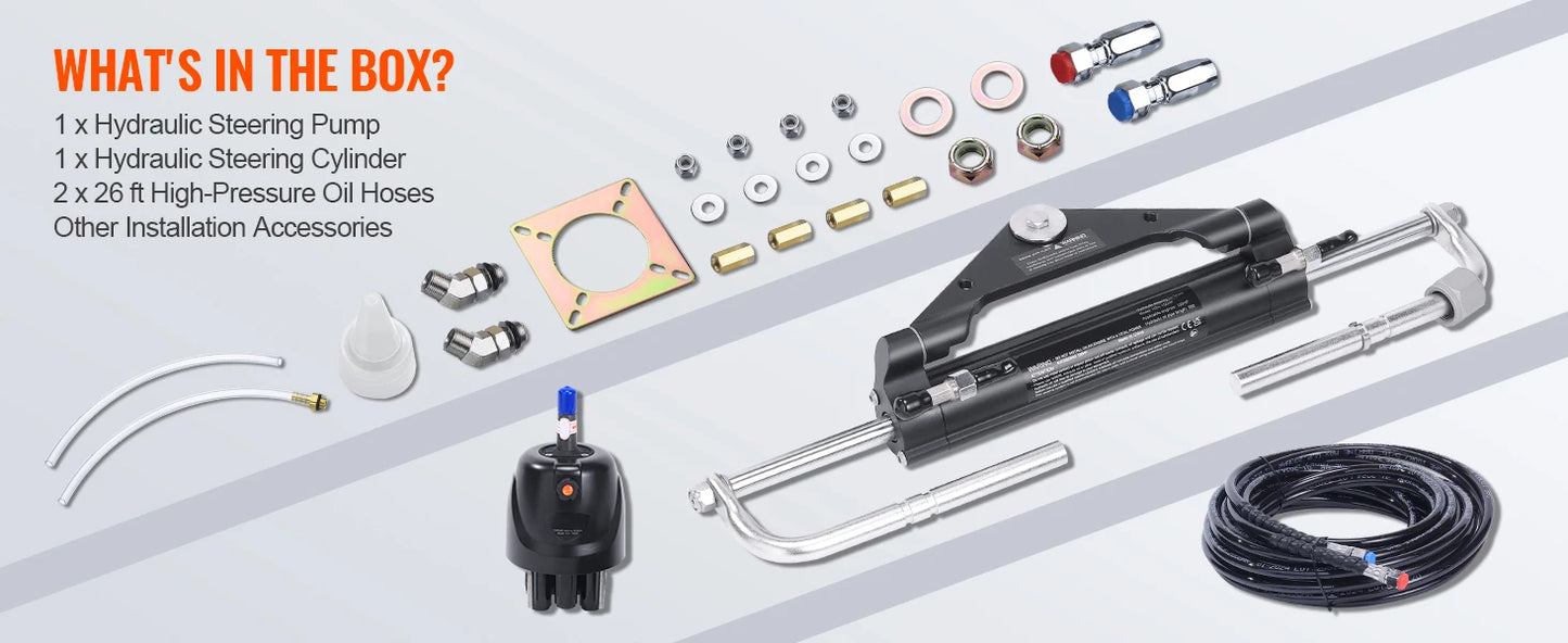 Hydraulic Outboard Steering Kit 90HP/150HP/300HP