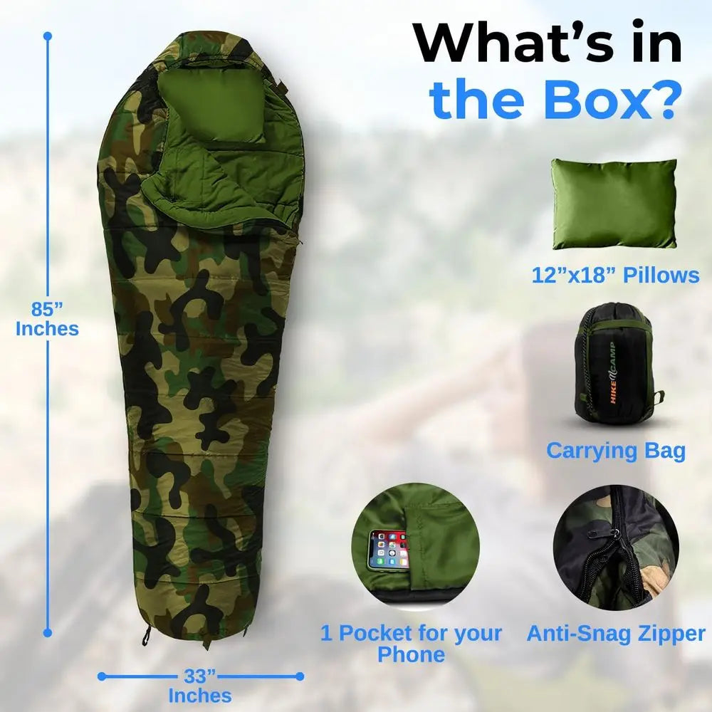 Lightweight & Waterproof Extreme Cold Mummy Sleeping Bag
