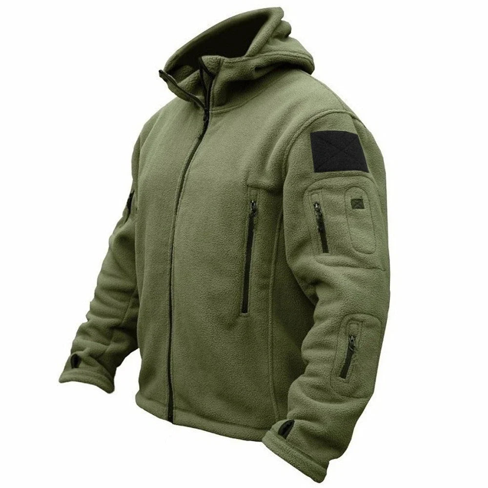 Military Winter Thermal Fleece Tactical Hooded Coat