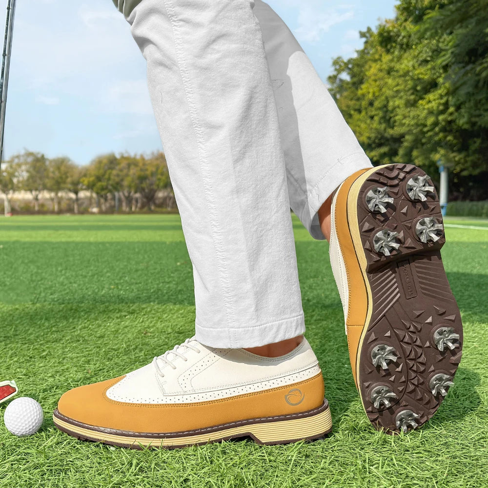 New Men Spiked Walking Golf Shoes Size 7-14