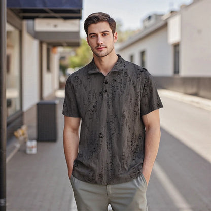 Men s Casual Short Sleeve V- Neck T-Shirts