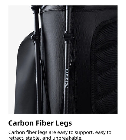 Golf Stand Bag with Retractable Top Cover and Wheels