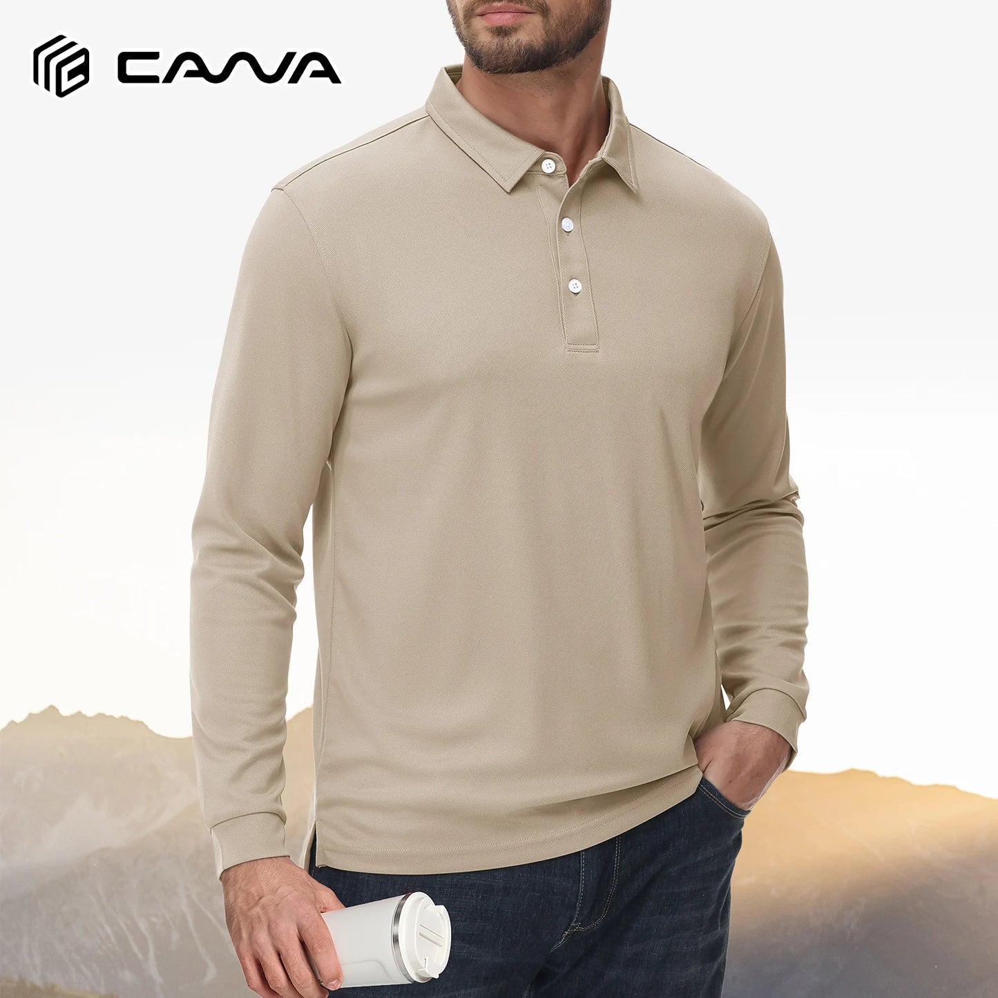 Mens Golf Polos Quick Dry Breathable T-shirt