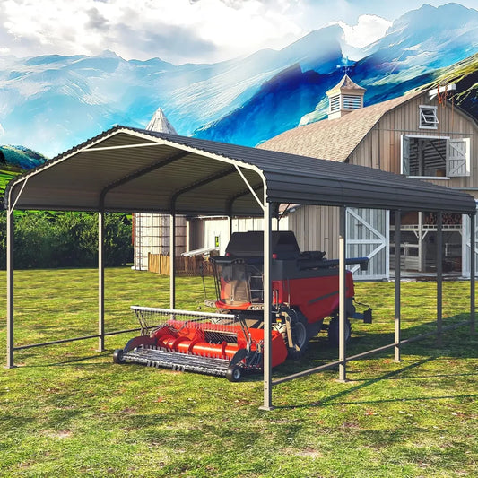12x20FT  Reinforced Heavy Duty Metal Carport