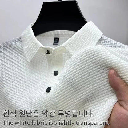 Men's Ultra Stretch Loose Fit Polo Shirts Breathable